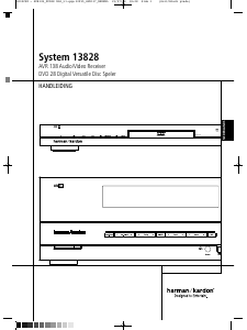 Handleiding Harman Kardon AVR 138 Receiver