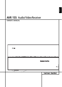 Handleiding Harman Kardon AVR 155 Receiver