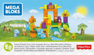 Handleiding Mega Bloks set FFG42 First Builders Safari friends zoo