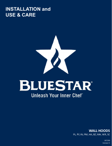 Handleiding BlueStar SC030MLPLT Afzuigkap