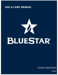 Manual BlueStar BSEWO30SDV2 Oven