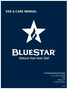 Handleiding BlueStar RNB24CBV2 Fornuis