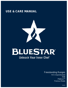 Manual BlueStar RCS36SBV2 Range