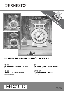 Manuale SilverCrest IAN 273415 Bilancia da cucina