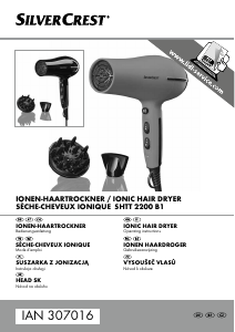 Manual SilverCrest IAN 307016 Hair Dryer