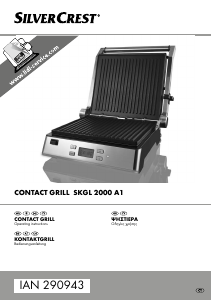 Bruksanvisning SilverCrest IAN 290943 Smörgåsgrill