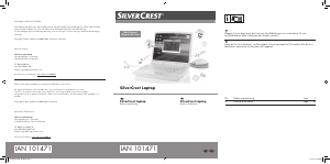 Mode d’emploi SilverCrest IAN 101471 Ordinateur portable