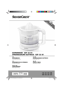Manuale SilverCrest IAN 77146 Spremiagrumi