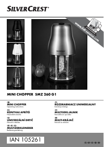 Instrukcja SilverCrest IAN 105261 Rozdrabniacz kuchenny
