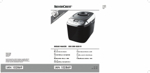 Manual SilverCrest EDS SBB 850 B1 Bread Maker