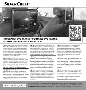 Mode d’emploi SilverCrest IAN 316533 Lecteur DVD