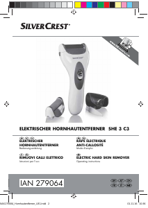 Mode d’emploi SilverCrest IAN 279064 Ponceuse de pieds