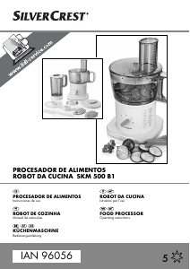 Manual SilverCrest IAN 96056 Food Processor