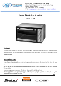 Hướng dẫn sử dụng Steba KB28 Lò nướng