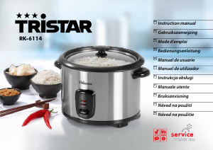 Bruksanvisning Tristar RK-6114 Riskokare