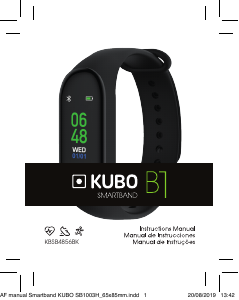 Manual Kubo KBSB4856BK Rastreador de atividade