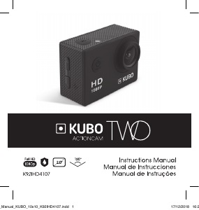 Manual Kubo K92IHD4107 Câmara desportiva