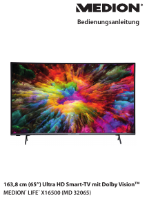 Bedienungsanleitung Medion LIFE X16500 (MD 32065) LED fernseher