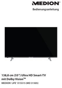 Bedienungsanleitung Medion LIFE X15515 (MD 31505) LED fernseher