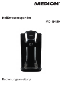 Bedienungsanleitung Medion MD 19450 Wasserspender