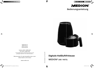 Bedienungsanleitung Medion MD 19075 Fritteuse