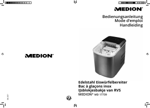 Mode d’emploi Medion MD 17739 Machine à glaçons
