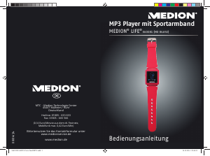 Bedienungsanleitung Medion LIFE E60081 (MD 84692) Mp3 player