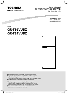 Hướng dẫn sử dụng Toshiba GR-T36VUBZ Tủ đông lạnh