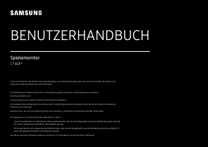 Bedienungsanleitung Samsung C32JG52QQU LED monitor