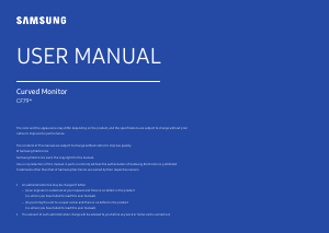 Manual Samsung C34F791WQU LED Monitor