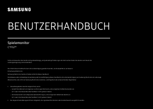 Bedienungsanleitung Samsung C27FG73FQU LED monitor