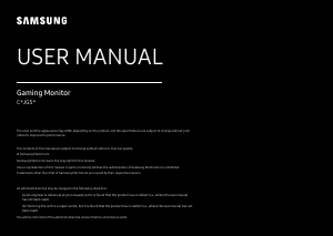 Manual Samsung C32JG50QQU LED Monitor