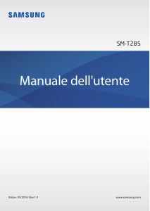 Manuale Samsung SM-T285 Galaxy Tab A 7.0 Tablet