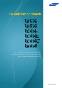 Bedienungsanleitung Samsung S27E450B LCD monitor