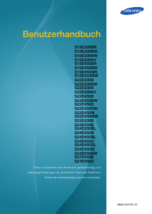Bedienungsanleitung Samsung S22E450MW LCD monitor