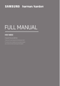 Manual Samsung HW-N850 Altifalante