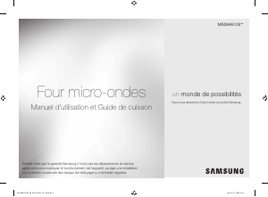 Mode d’emploi Samsung MS28H5125GK Micro-onde