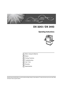 Handleiding Ricoh DX 3443 Printer