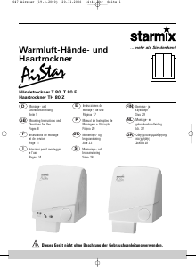 Brugsanvisning Starmix T 80 Håndtørrer