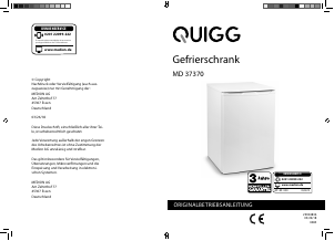 Bedienungsanleitung Quigg MD 37370 Gefrierschrank