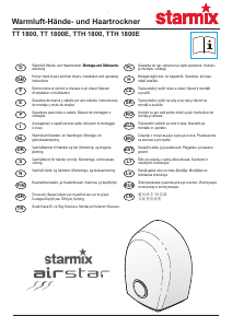 Manuale Starmix TT 1800 E Asciugamani automatico