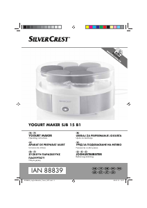 Priručnik SilverCrest IAN 88839 Aparat za jogurt