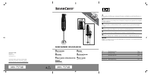 Manual SilverCrest EDS-SSM 600 B2 Hand Blender