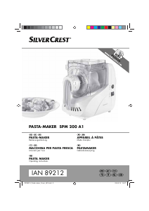 Bedienungsanleitung SilverCrest IAN 89212 Nudelmaschine