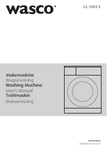 Handleiding Wasco LS 1003 E Wasmachine