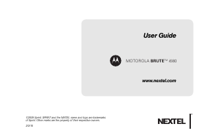 Manual Motorola Brute i680 (Nextel) Mobile Phone