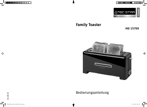 Bedienungsanleitung Tec Star MD 15709 Toaster