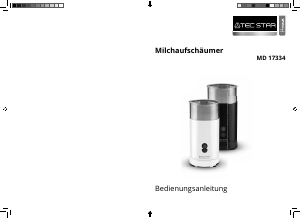 Bedienungsanleitung Tec Star MD 17334 Milchaufschäumer