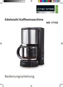 Bedienungsanleitung Tec Star MD 17192 Kaffeemaschine