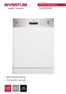 Manual Inventum IVW6034A Dishwasher